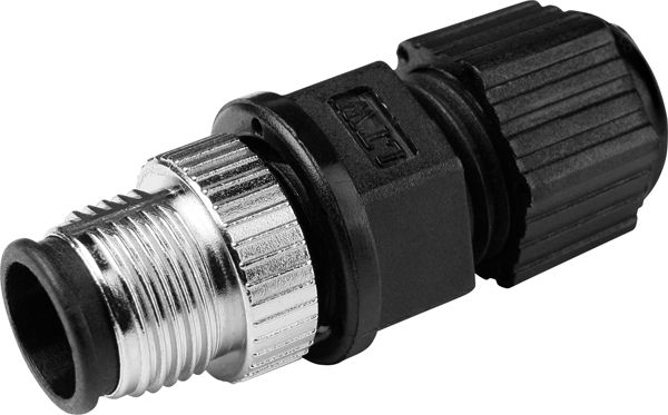 Разъем промышленный M12D-4P-IP68 