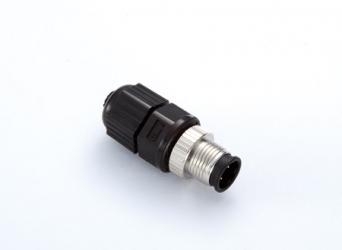Разъем промышленный M12D-4P-IP68 