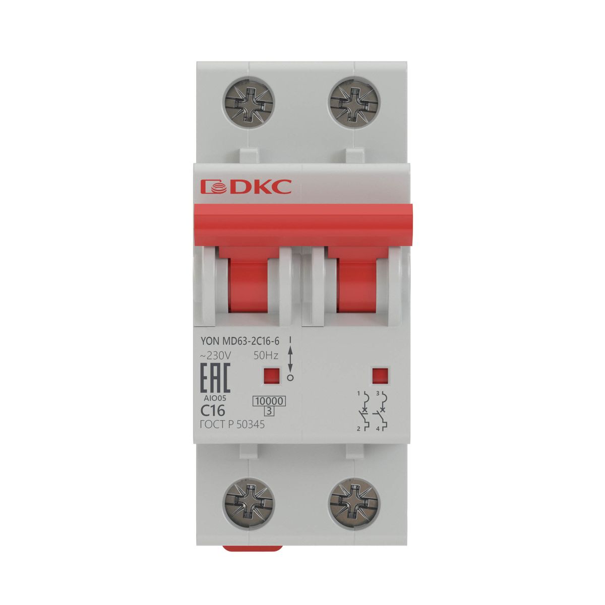 Выключатель автоматический  MD63-1NB10-6