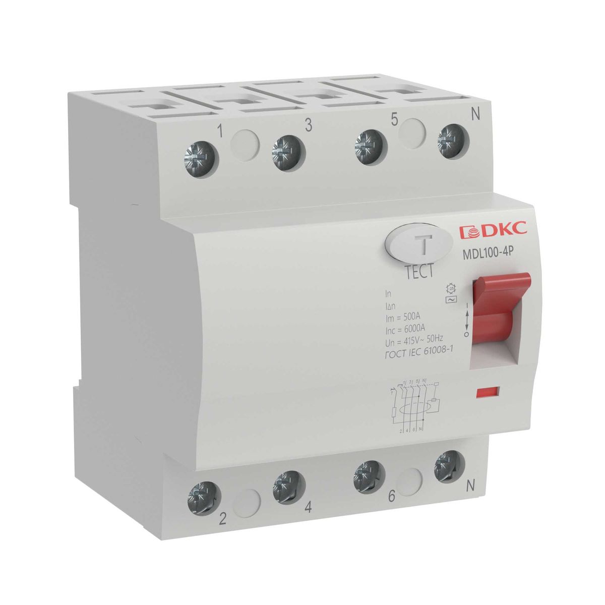 Устройство защитного отключения  MDL100-4P3-40-AC