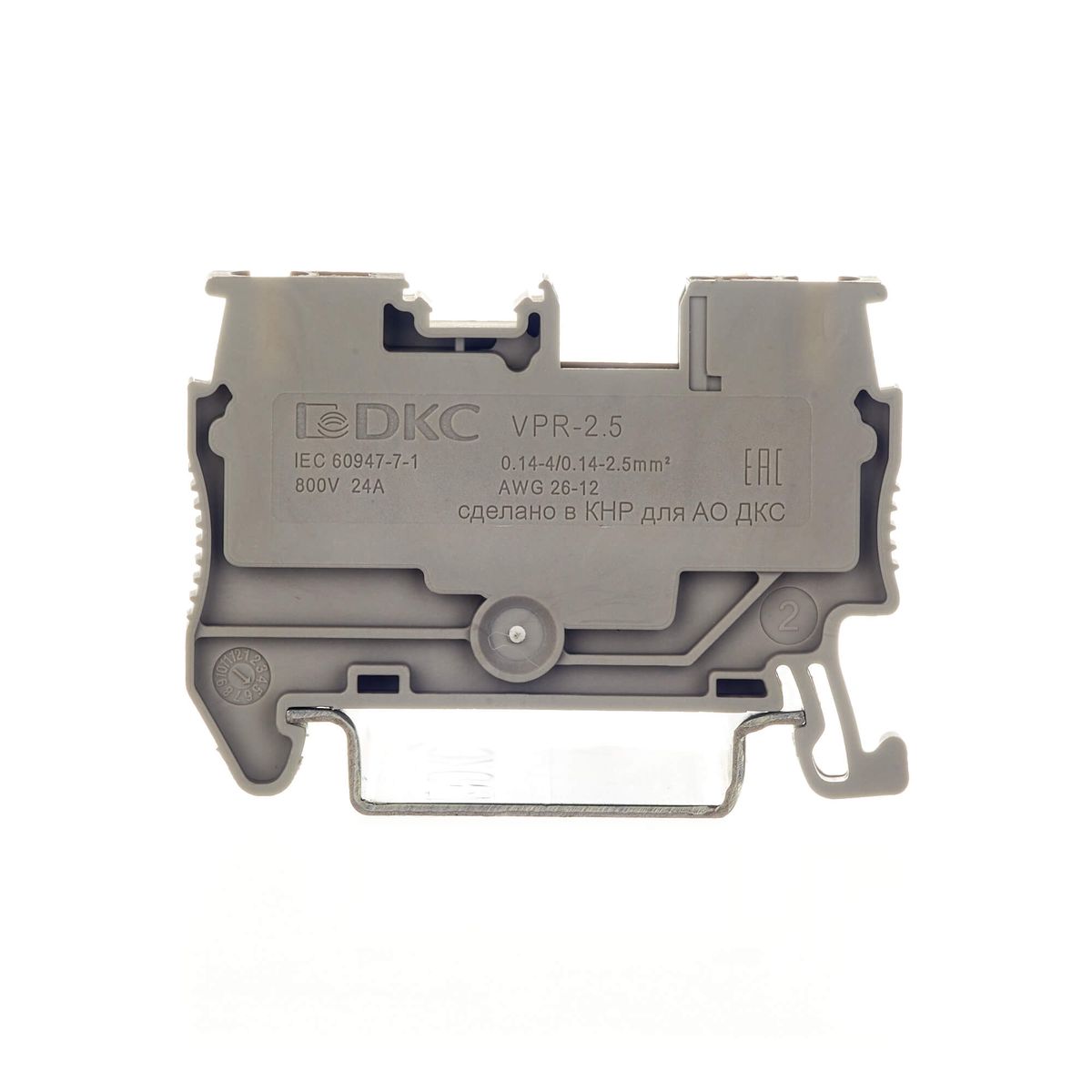 Клемма проходная  VPR-2.5-GY