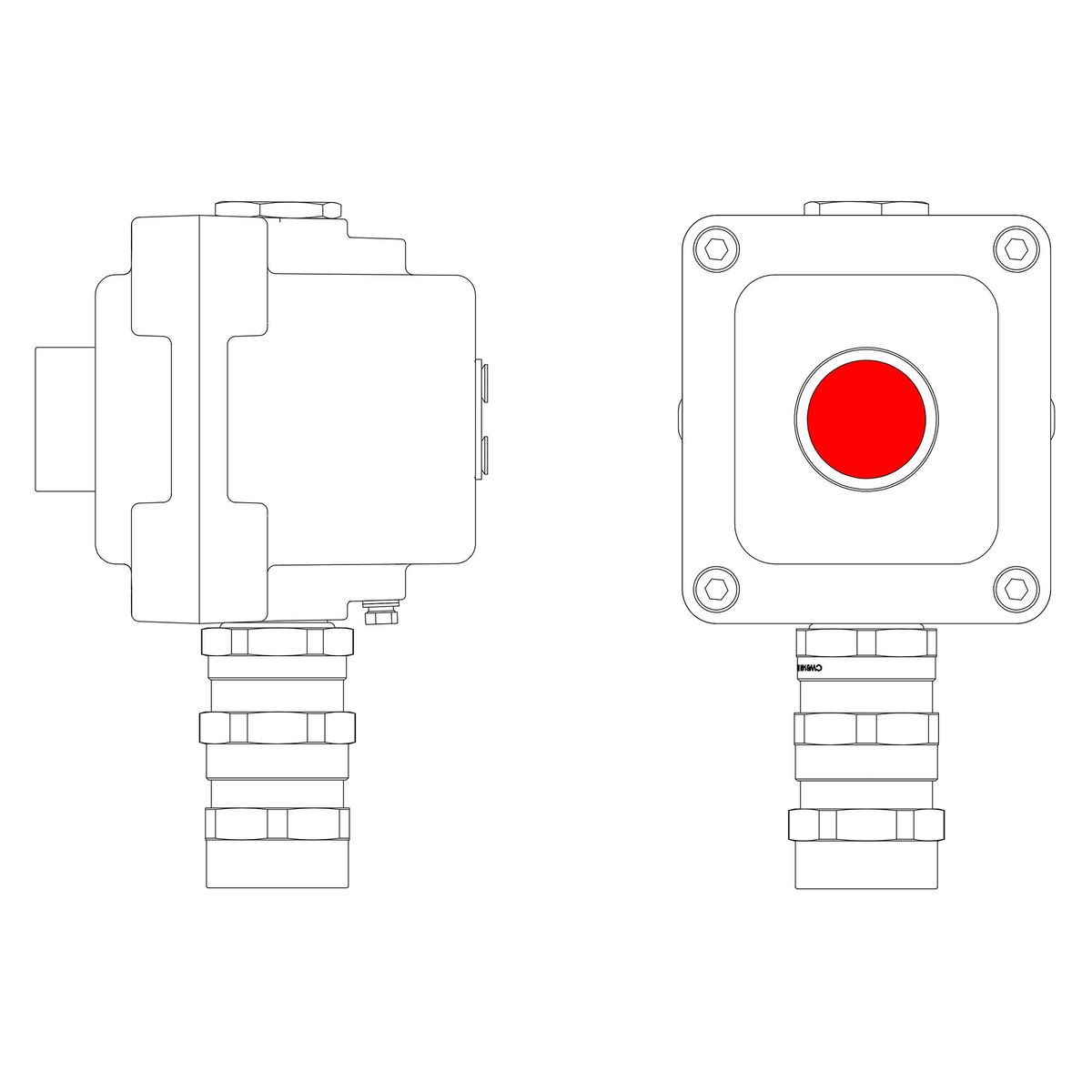 Пост управления LCSD-01-B-MC-P1R(11)x1-PCMB-KA3MHK LCSD21000008