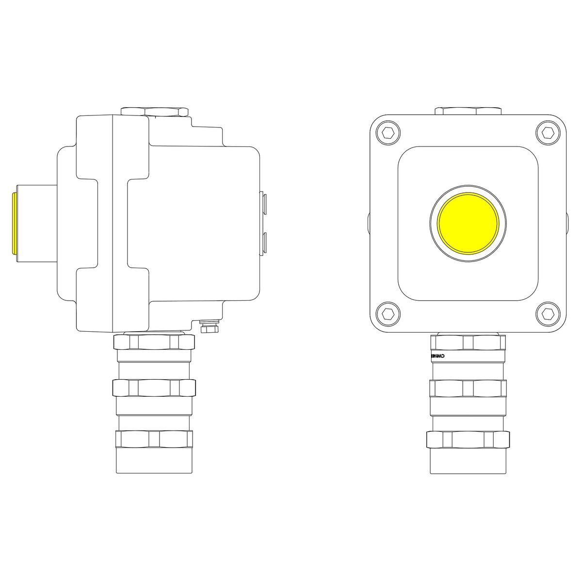 Пост управления LCSD-01-B-MC-L1Y(220)x1-PCMB-KA3MHK LCSD21000018