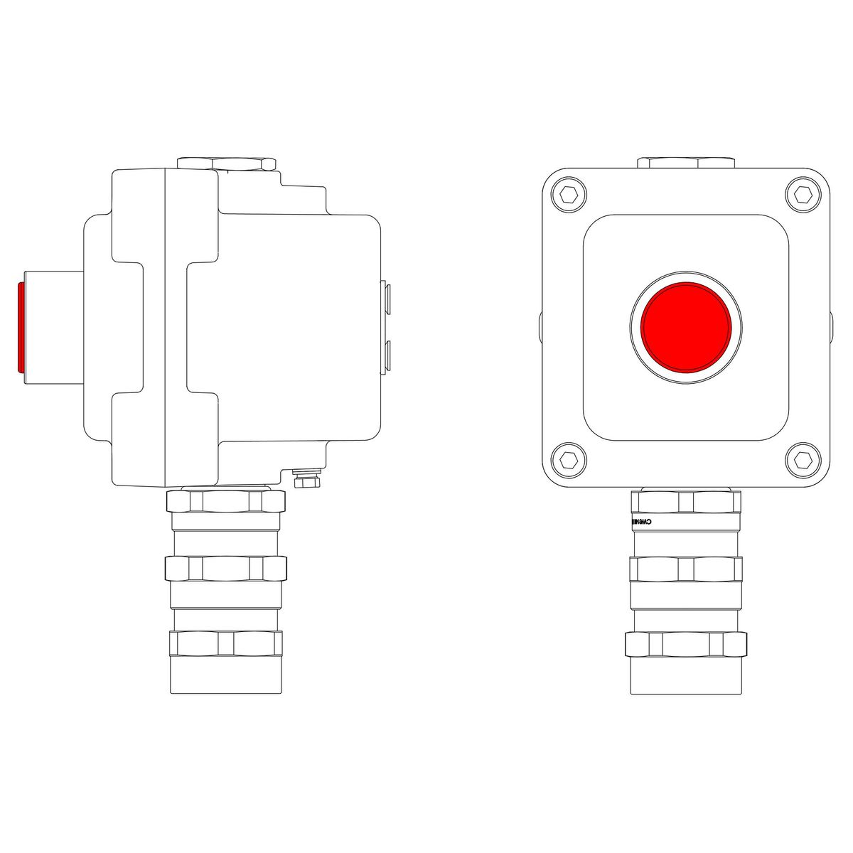 Пост управления LCSD-01-B-MC-L1R(220)x1-PCMB-KA3MHK LCSD21000020