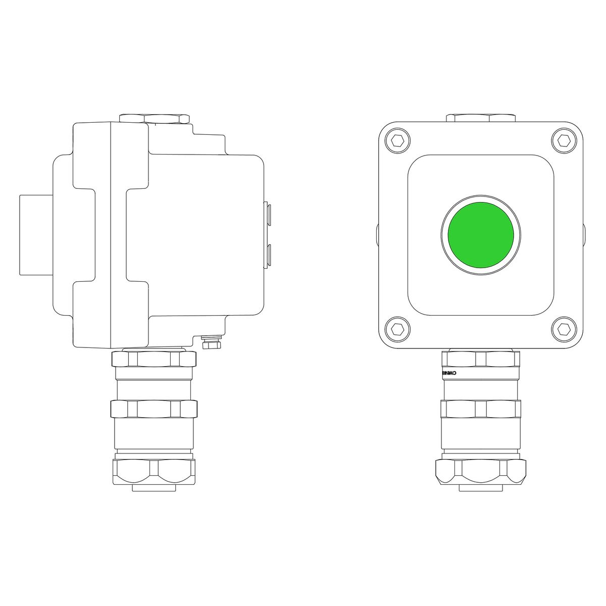Пост управления LCSD-01-B-MC-P1G(11)x1-PCMB-KAEPM3MHK-26 LCSD21000032