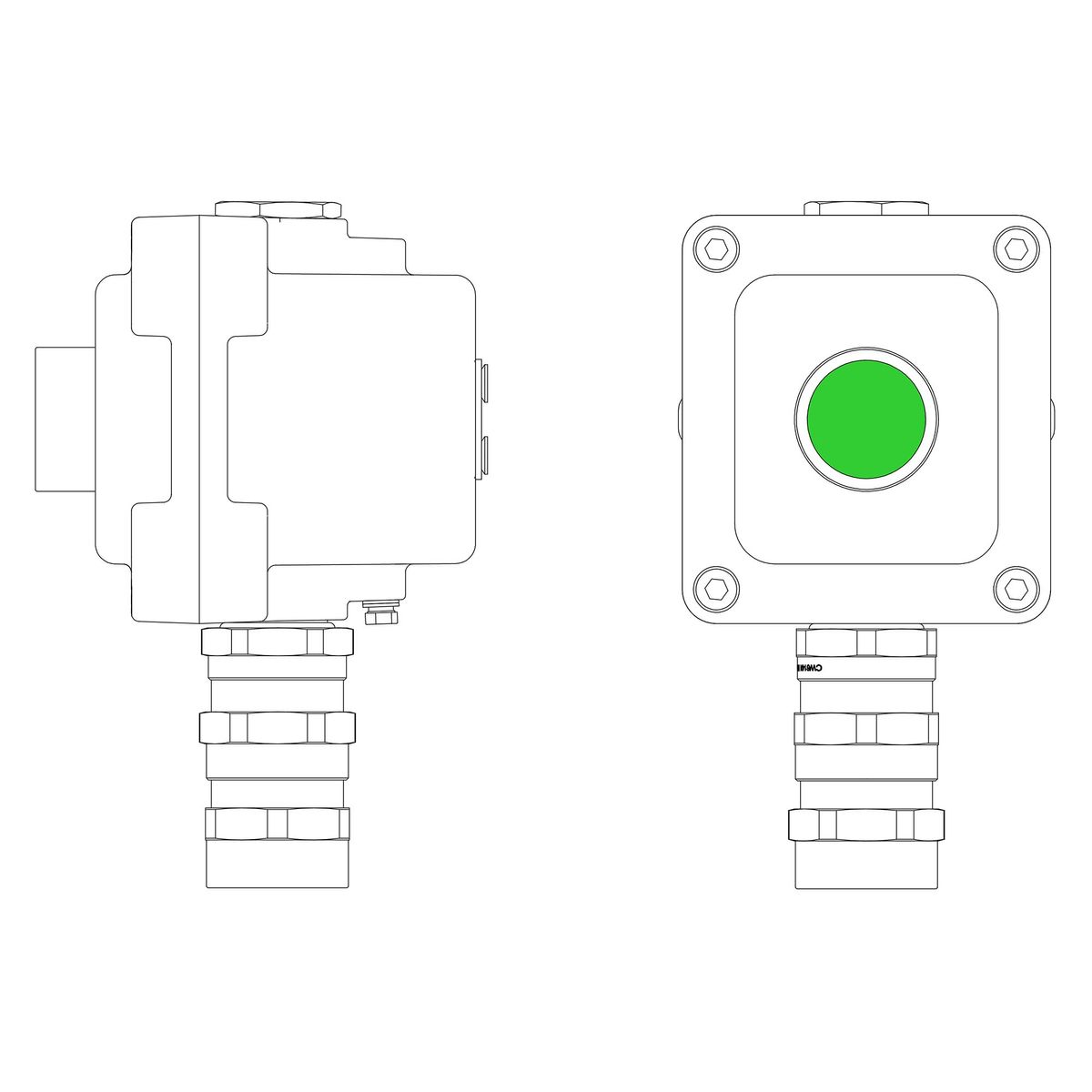 Пост управления LCSD-01-B-MC-P1G(11)x1-PCMB-KA3MHK LCSD21000010