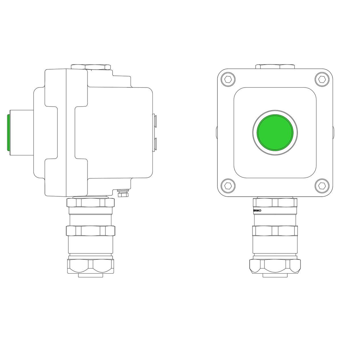 Пост управления LCSD-01-B-MC-L1G(220)x1-PCMB-KAEPM3MHK-26 LCSD21000044