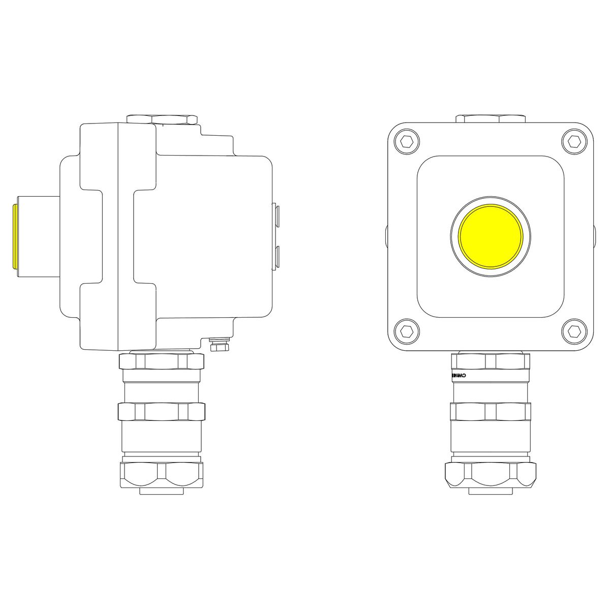 Пост управления LCSD-01-B-MC-L1Y(220)x1-PCMB-KAEPM3MHK-26 LCSD21000048