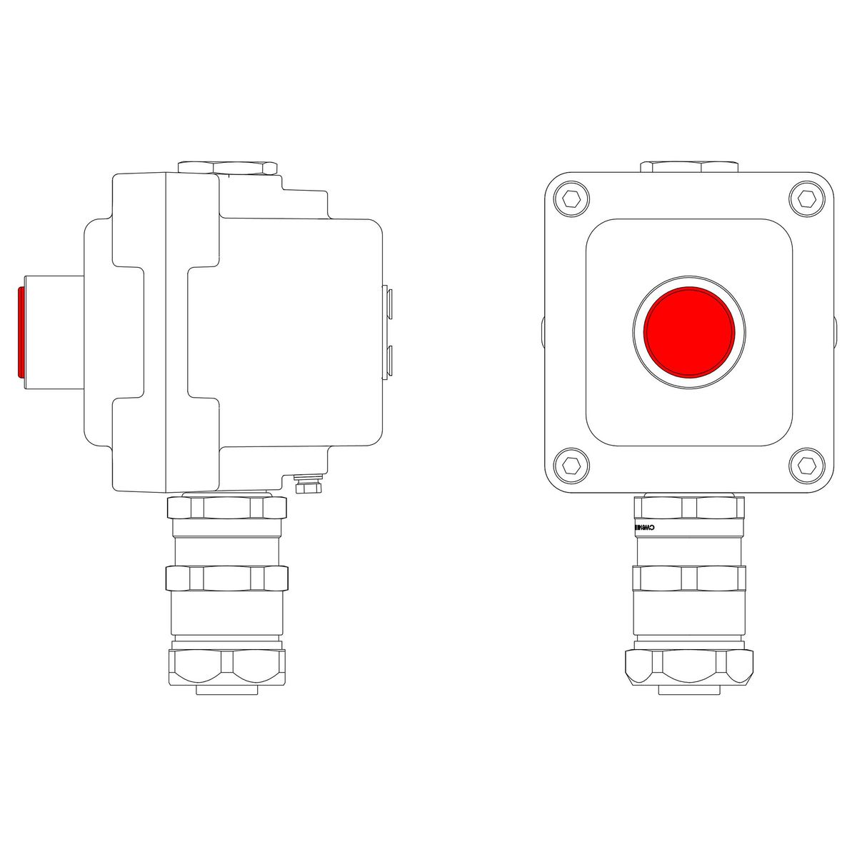 Пост управления LCSD-01-B-MC-L1R(220)x1-PCMB-KAEPM3MHK-20 LCSD21000050