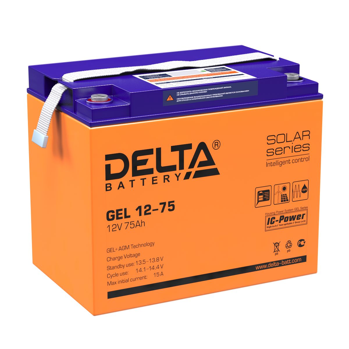 Батарея аккумуляторная GEL 12-75 4614010140011