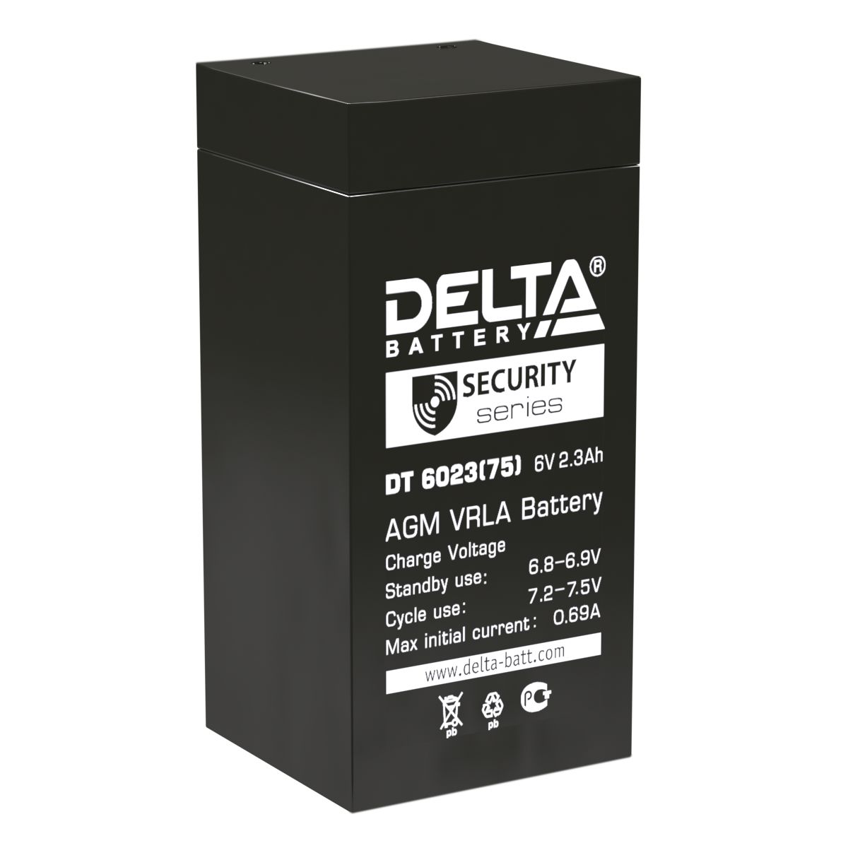 Батарея аккумуляторная DT 6023 (75) 4614010040025