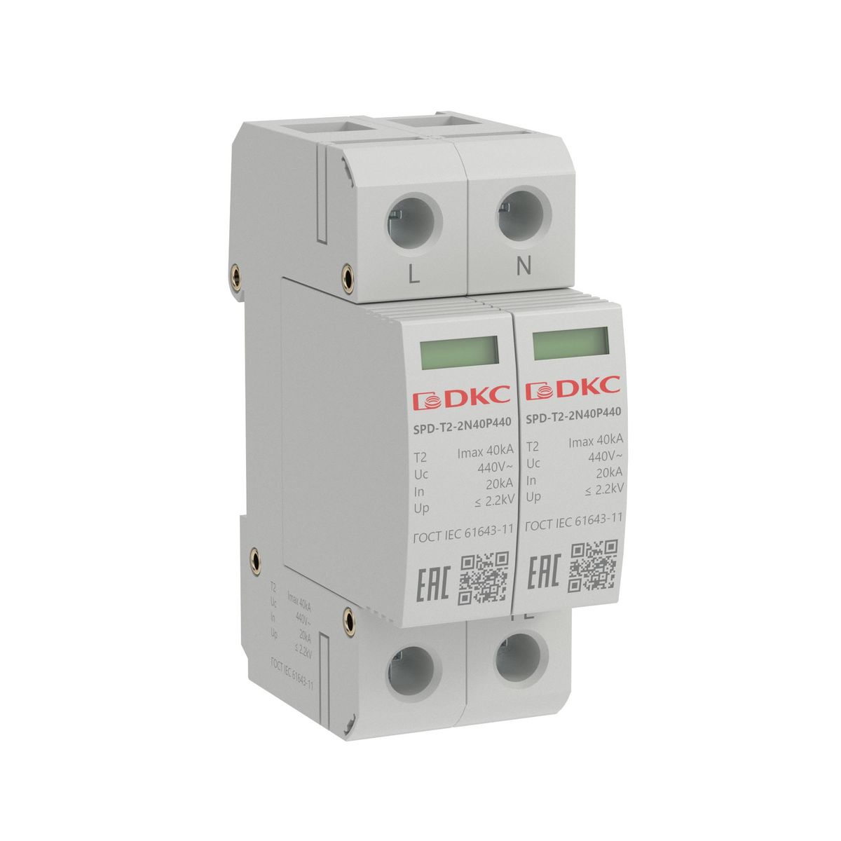 Устройство защиты УЗИП  SPD-T2-2N40P440