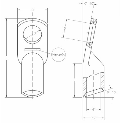 Наконечник  zeta10737
