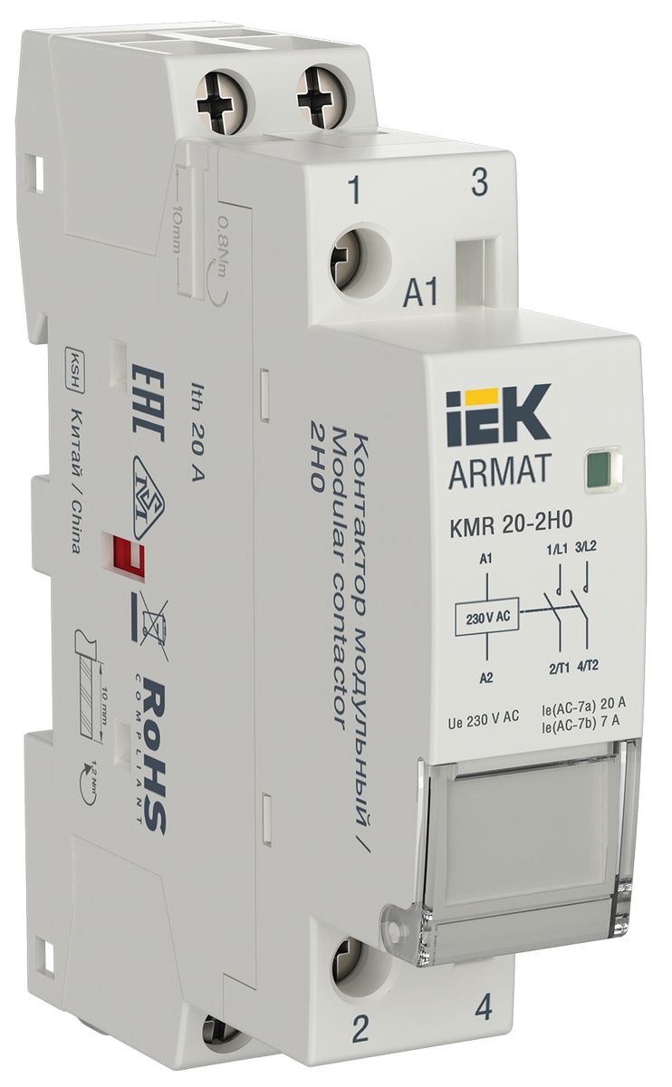 Контактор модульный  AR-KMR10-020-20-230