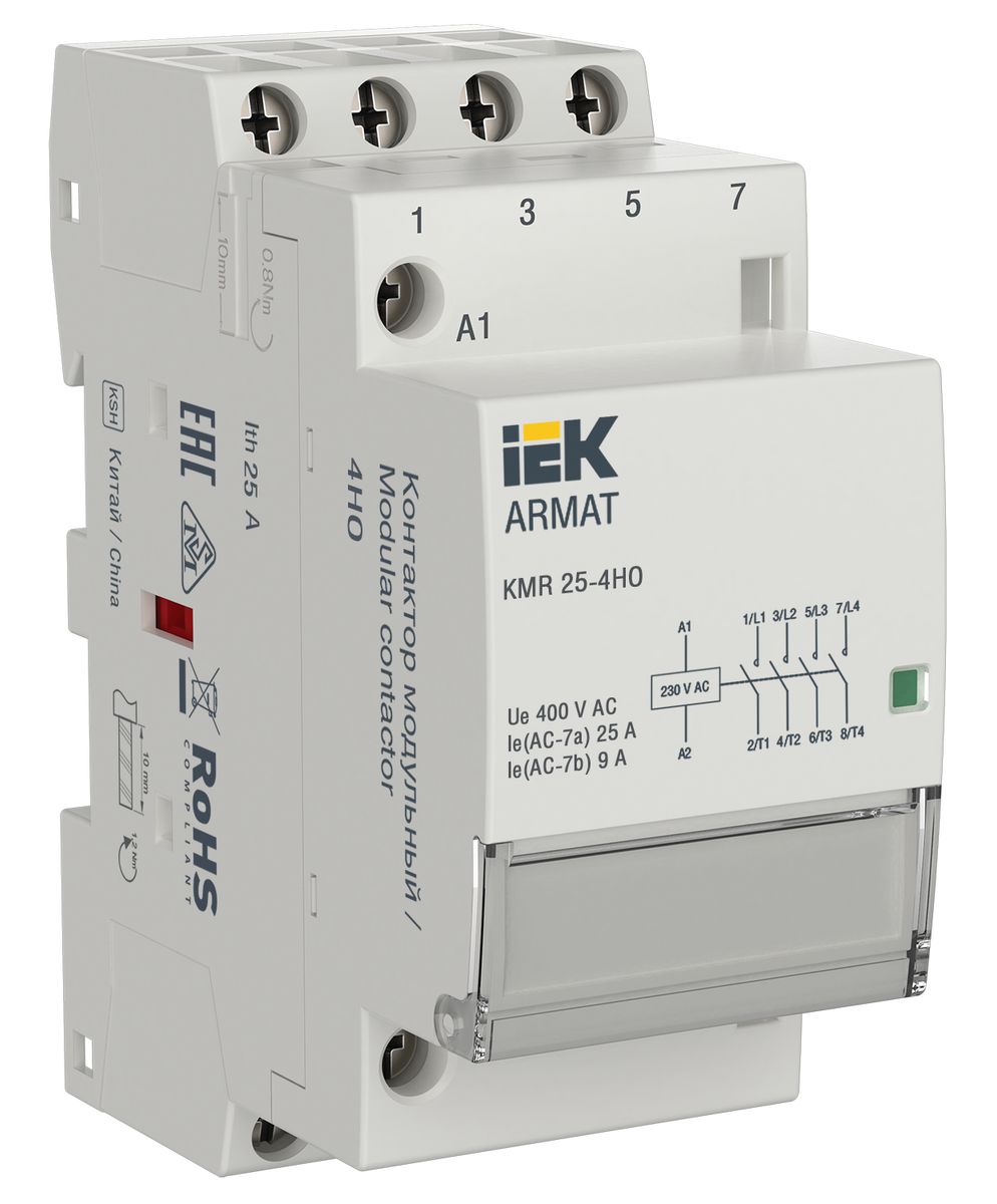 Контактор KMR 25А 230В AC 4НО AR-KMR10-025-40-230