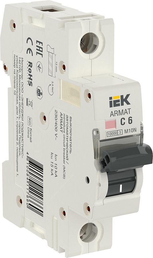 Выключатель автоматический  AR-M10N-1-C006