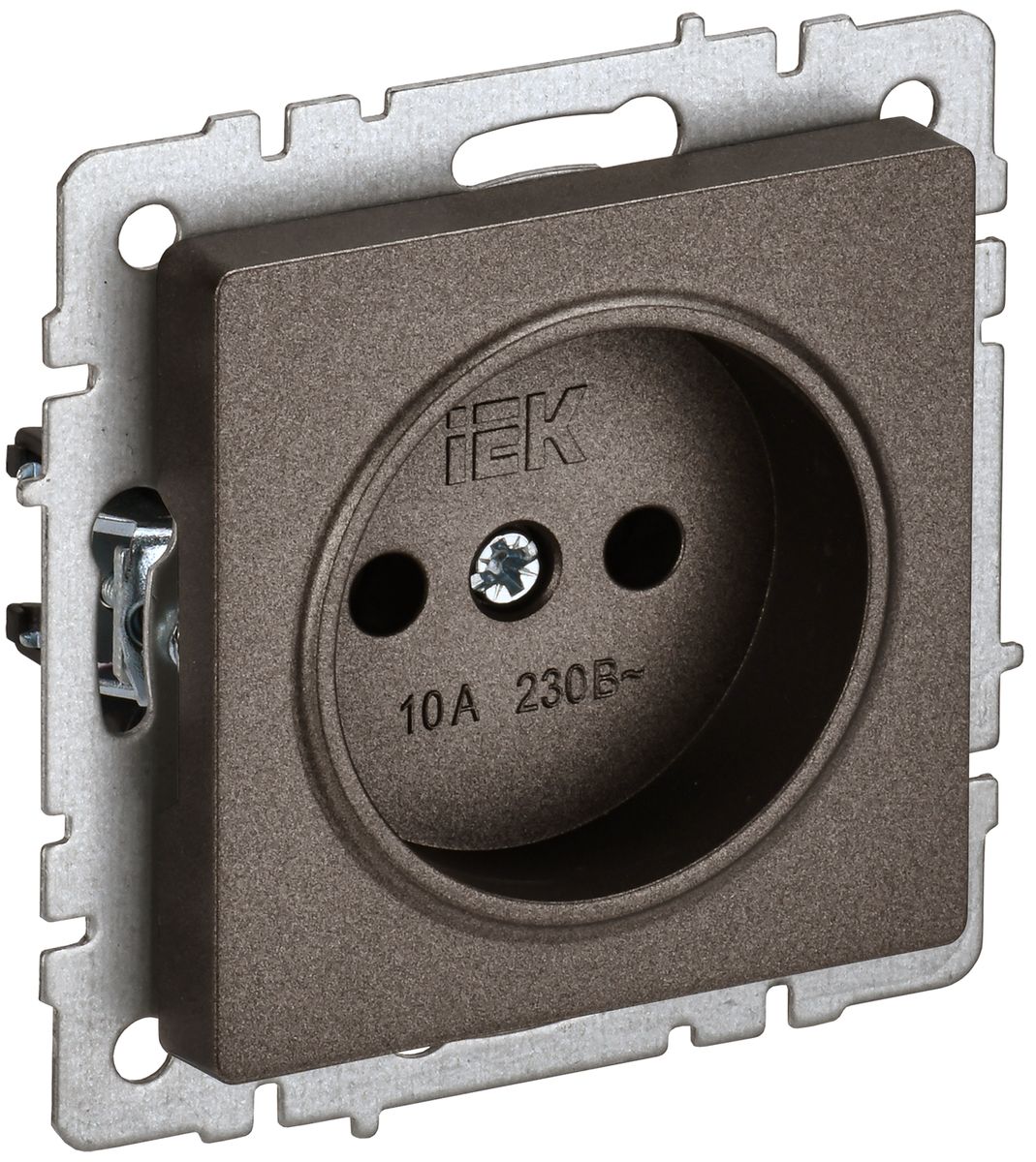 Розетка силовая РС10-1-0-БрТБ BR-R10-10-K45