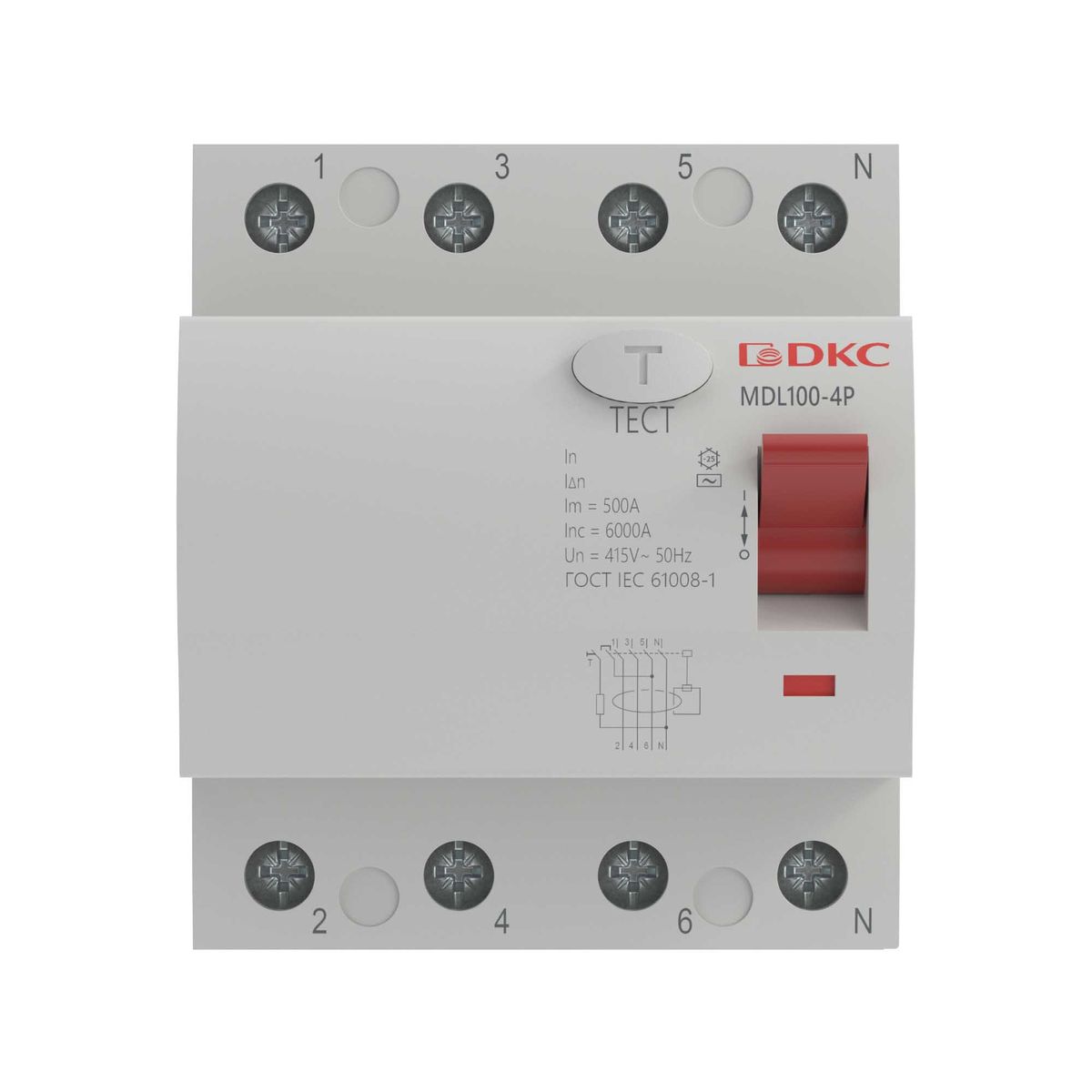Устройство защитного отключения  MDL100-4P4-80-AC