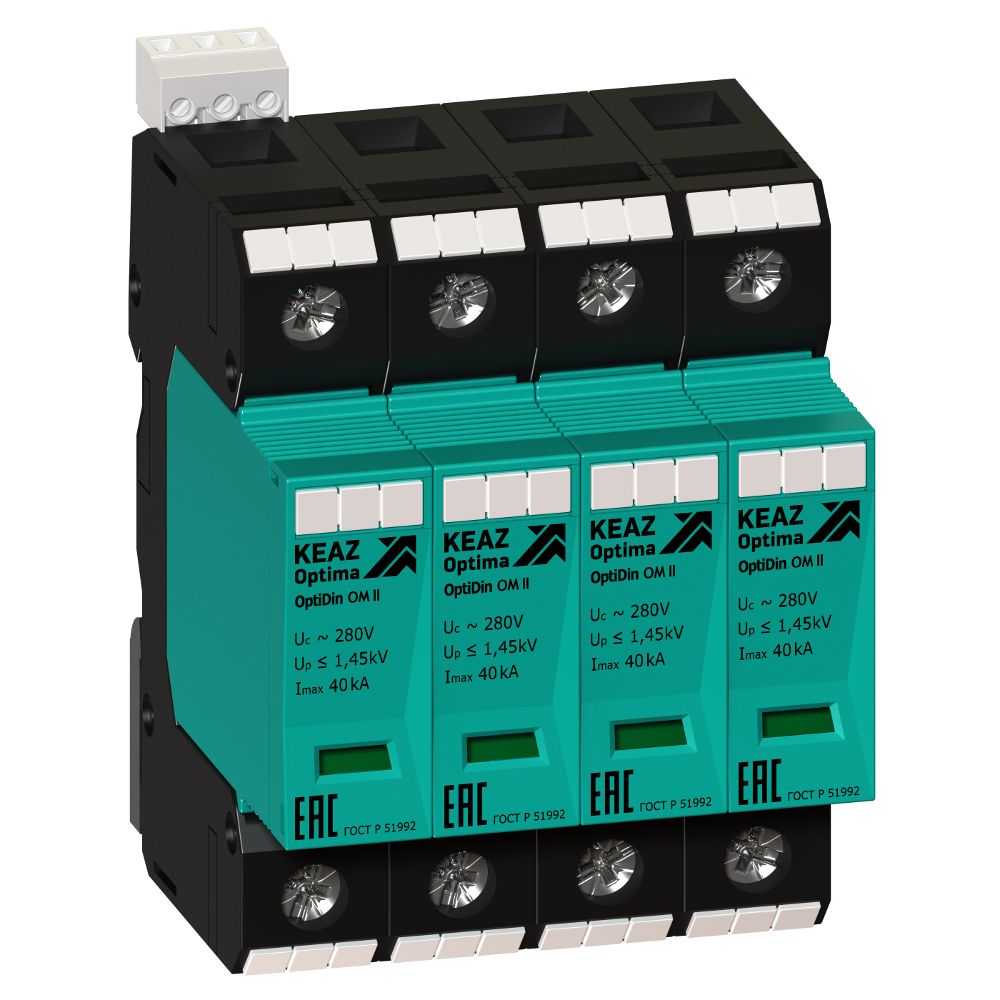 Устройство защиты УЗИП OptiDin OM-II-4-280/40/XR 114305