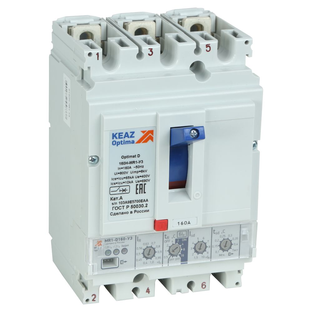 Выключатель автоматический OptiMat D100N-MR1-У3 144412