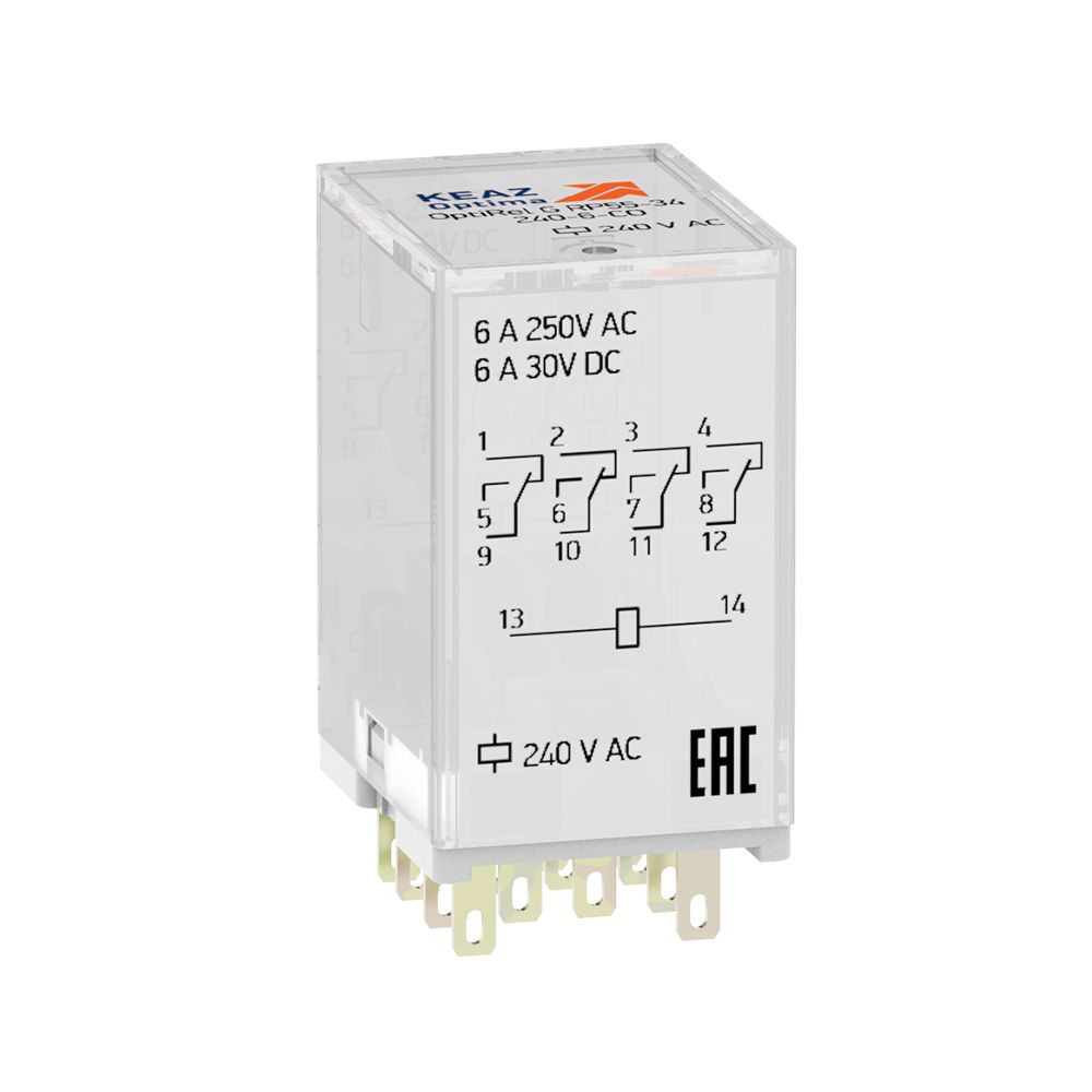 Реле промежуточное OptiRel G RP55-34-125D-6-CO/TIL 330068