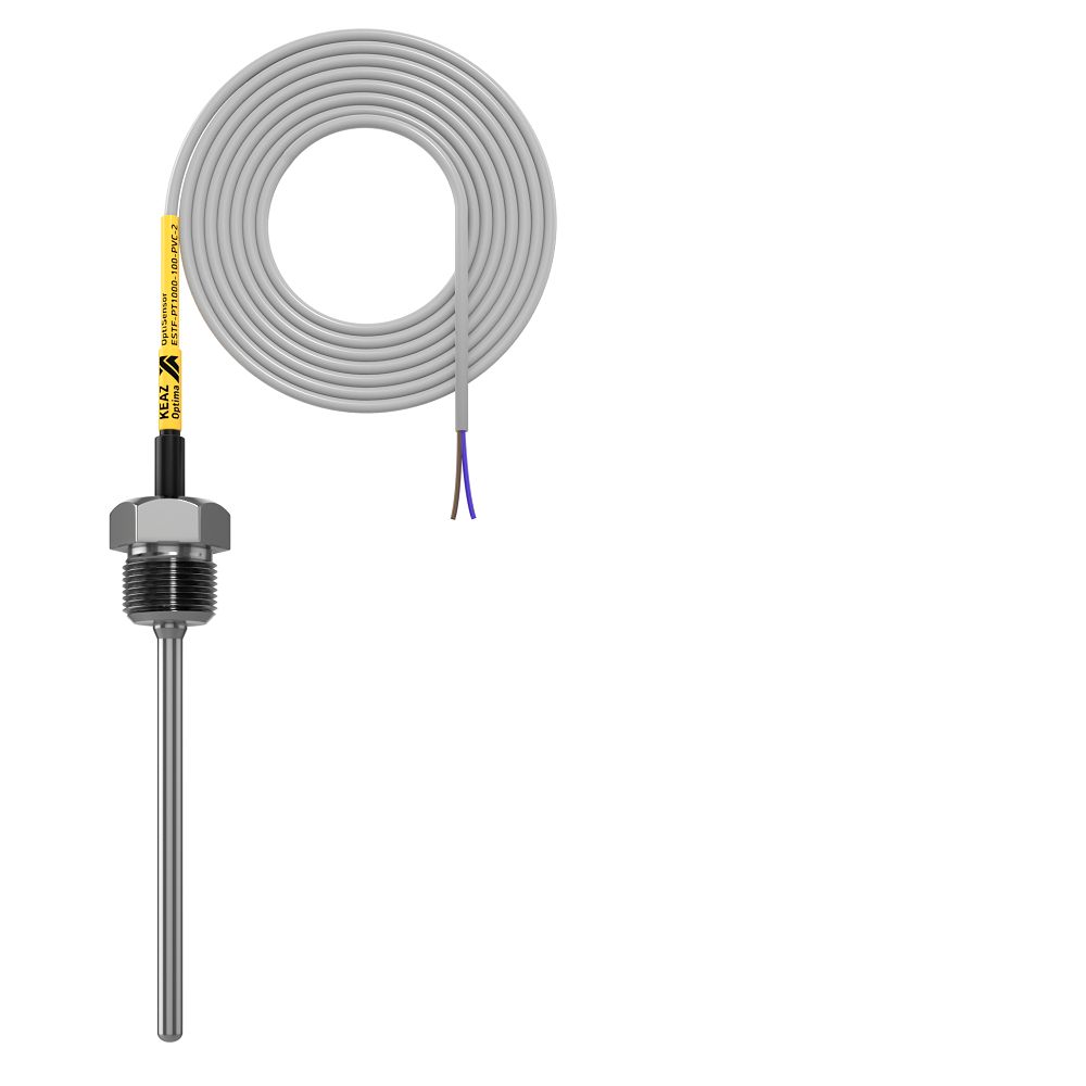 Датчик температуры OptiSensor ESTF-PT1000-100-PVC-2 286497