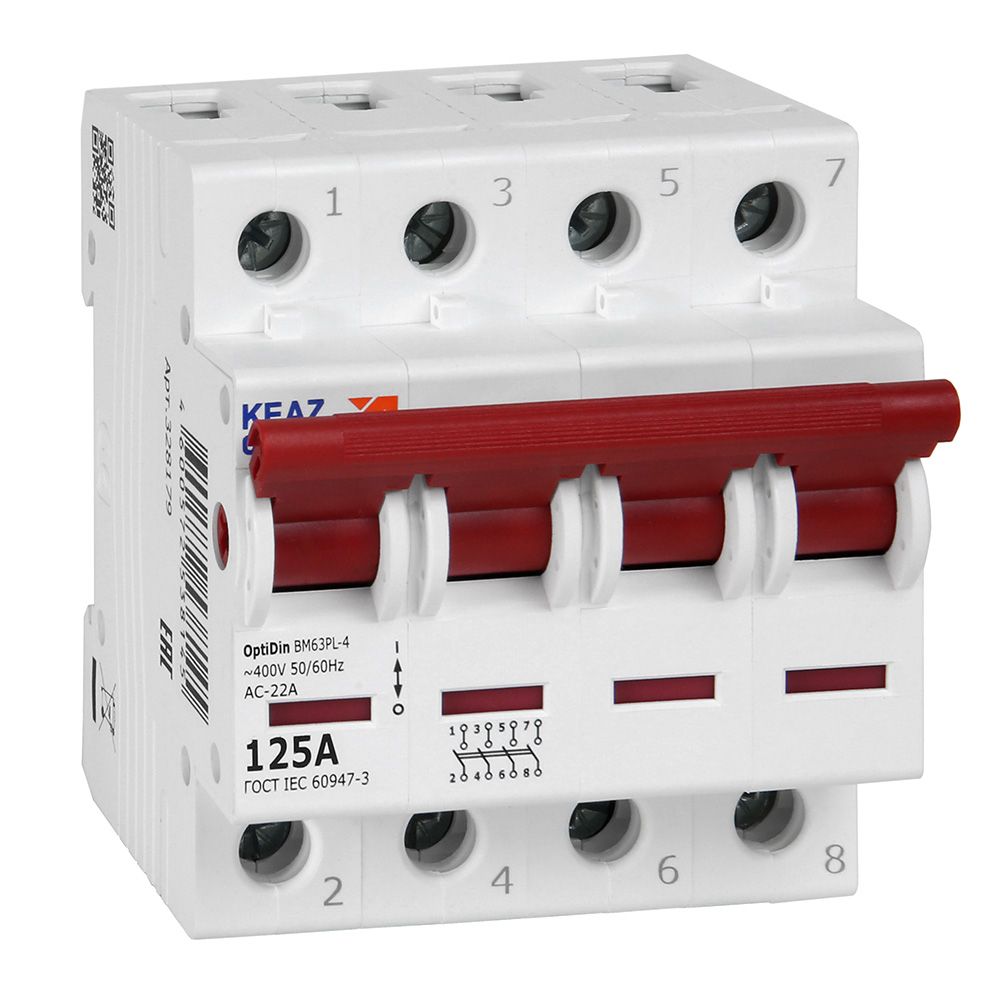 Выключатель нагрузки OptiDin BM63PL-4125-УХЛ3 328179