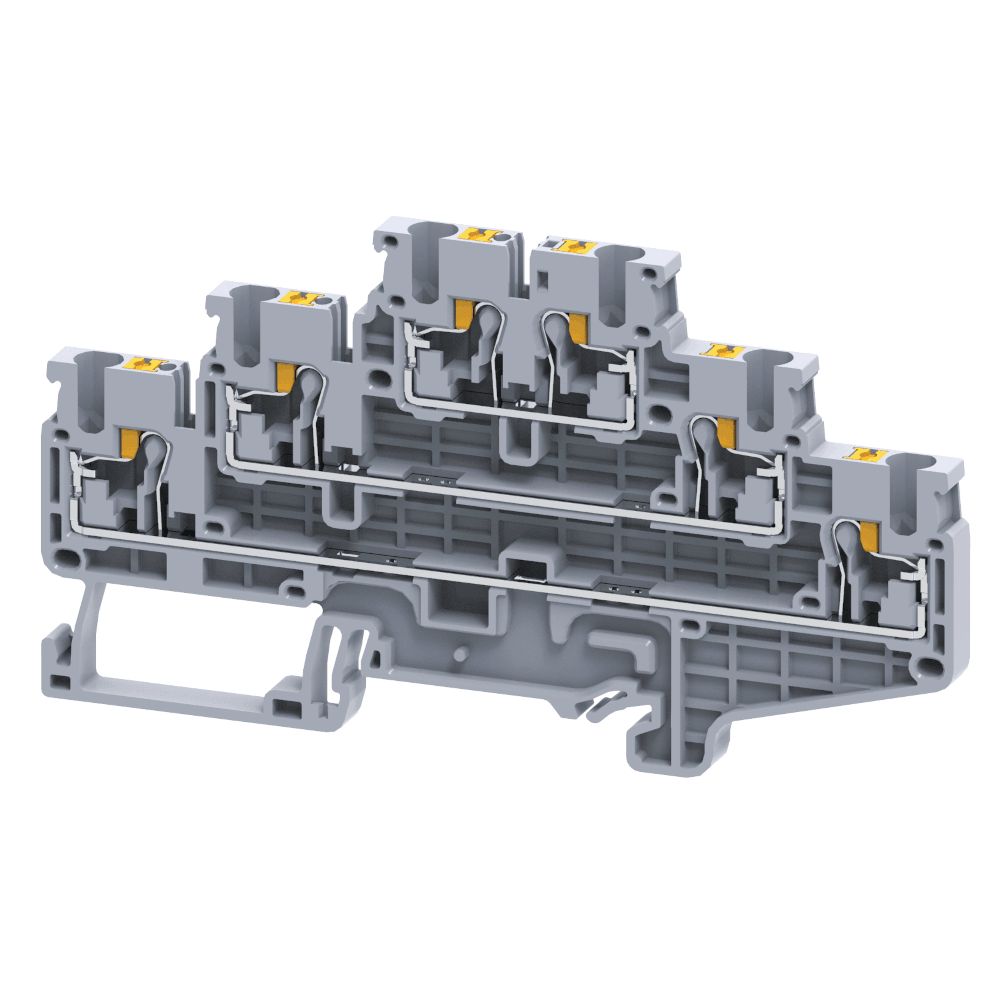 Клемма OptiClip CP3L-2,5-3L-I-серый 331867