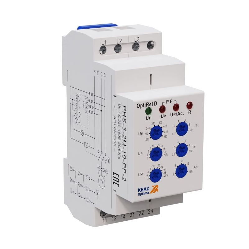 Реле контроля фаз PHS-3-2M-10-PN-2 332002