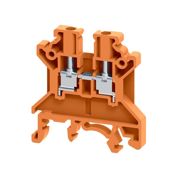 Клемма проходная OptiClip CTS-2,5-I-24A-(0,2-2,5)-оранжевый 348883