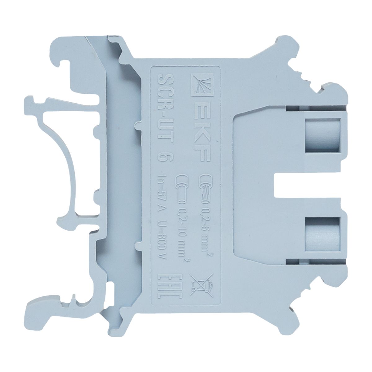 Клемма проходная  scr-ut-6-g