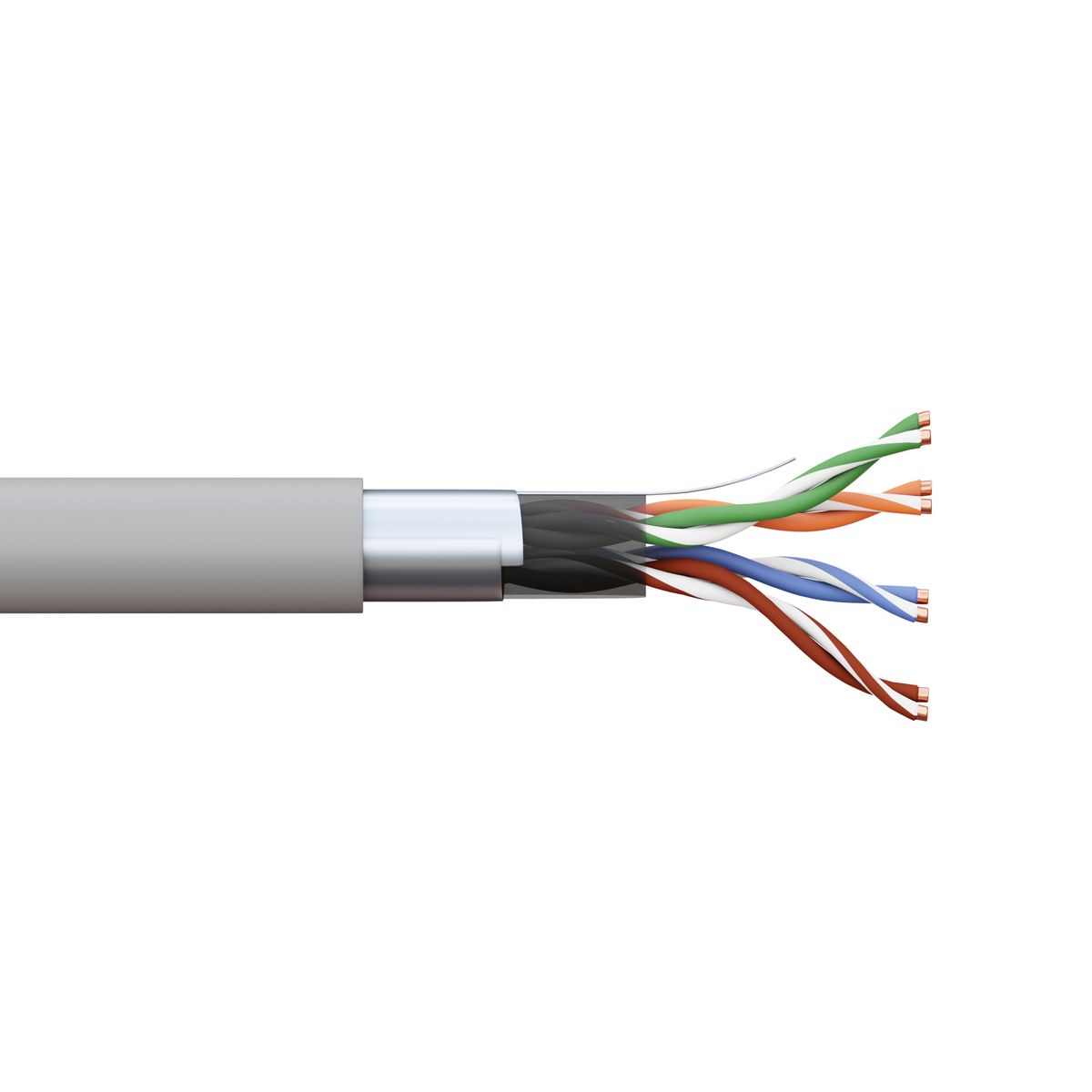 Кабель витая пара  TRC-5EFTP-04PVC-GY-IN3