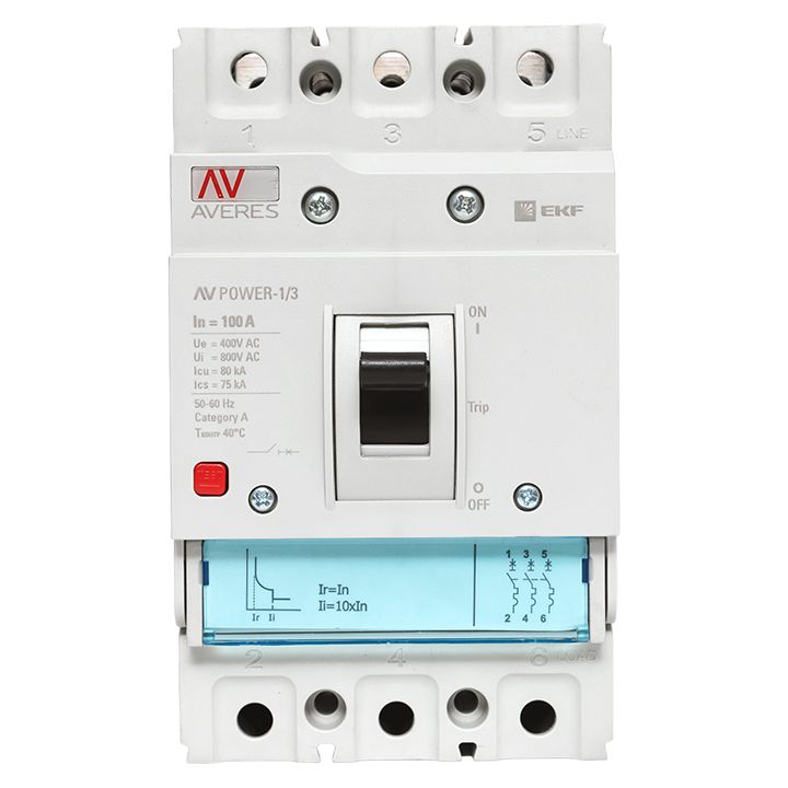 Выключатель автоматический  mccb-13-100H-TR-av