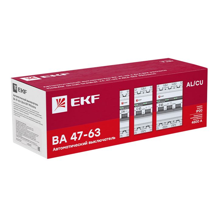 Выключатель автоматический  mcb4763-1-25B-pro